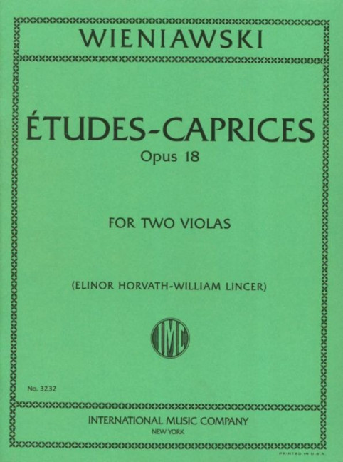 WIENIAWSKI H. - ESTUDIOS CAPRICHOS - OP.18