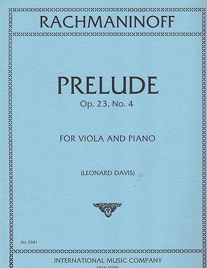 RACHMANINOFF S. - PRELUDIO - OP.23 Nº4