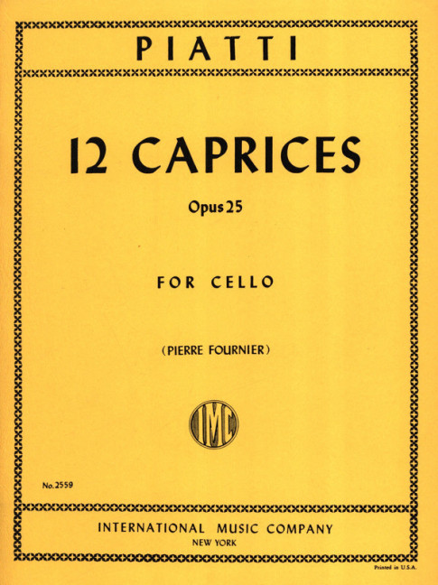 PIATTI A. - CAPRICHOS (12) - OP.25