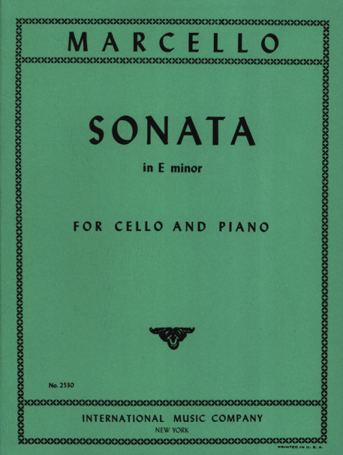 MARCELLO B. - SONATA MI m -