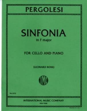 PERGOLESSI G.B. - SINFONIA FA M -