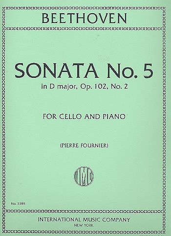 BEETHOVEN L.V. - SONATA Nº5 RE M - OP.102 Nº2
