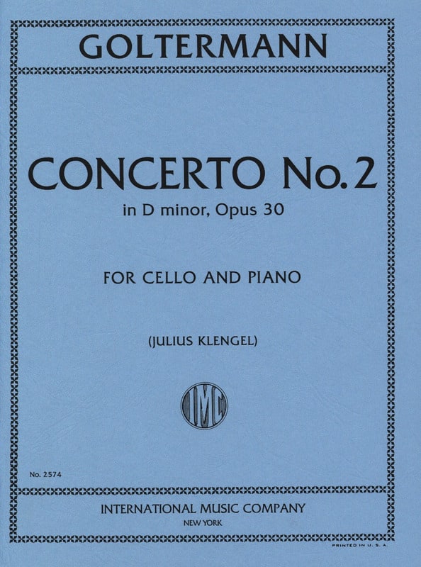 GOLTERMANN G. - CONCIERTO Nº2 RE m - OP.30