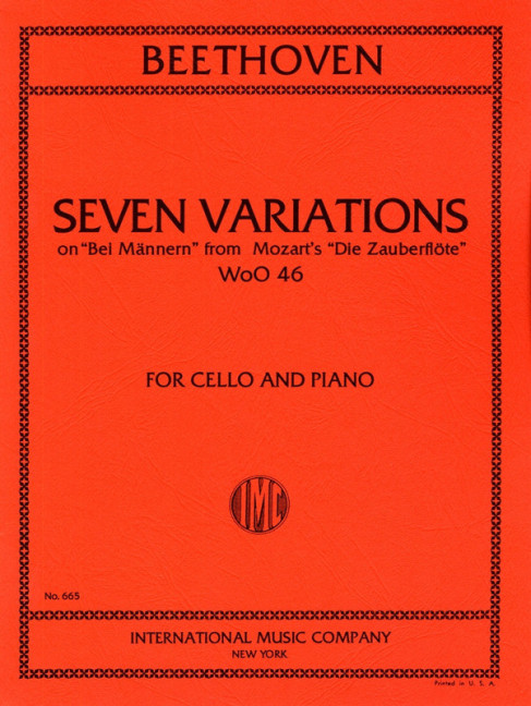 BEETHOVEN L.V. - VARIACIONES SOBRE UN TEMA DE MOZART (7) - WOO.46