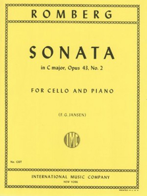 ROMBERG B. - SONATA DO M - OP.43 Nº2 (CELLO/P)