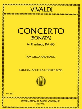 VIVALDI A. - CONCIERTO MI m DE LA SONATA F.XIV Nº5 - RV.40
