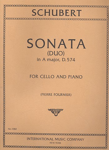 SCHUBERT F. - SONATA (DUO) LA M - D.574