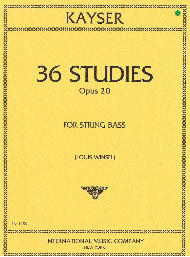 KAYSER H.E. - ESTUDIOS (36) - OP.20 CONTRABAJO