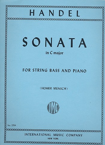 HANDEL G.F. - SONATA DO M CONTRABAJO ORIGINAL VIOLA DE GAMBA -