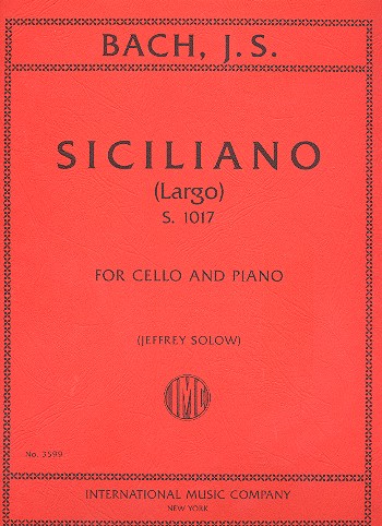 BACH J.S. - SICILIANO (LARGO) S.107