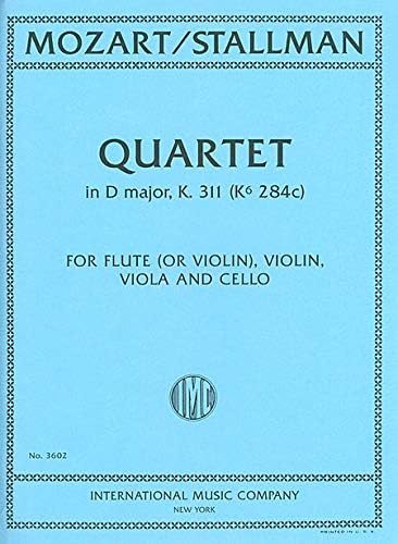 MOZART W.A. - CUARTETO RE M KV.311 (KV.284C) V (FL) V VA VC