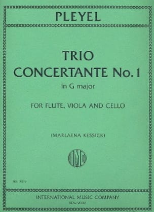 PLEYEL. - TRIO CONCERTANTE Nº1 EN SOL M (FL/VLA/CELLO)