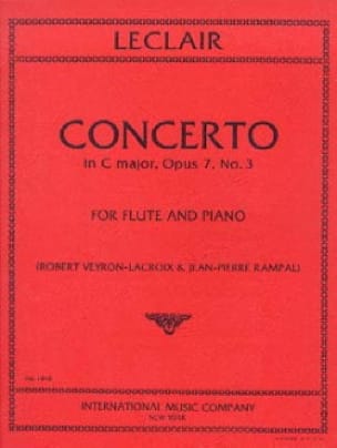 LECLAIR J.M. - CONCIERTO Nº3 DO M - OP.7