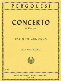 PERGOLESSI G.B. - CONCIERTO RE M -