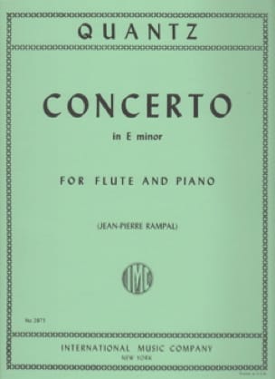 QUANTZ J.J. - CONCIERTO MI m -