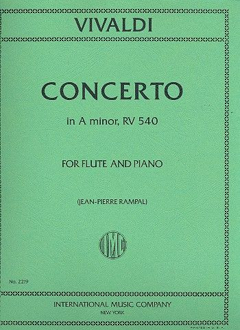 VIVALDI A. - CONCIERTO - OP.44 Nº20
