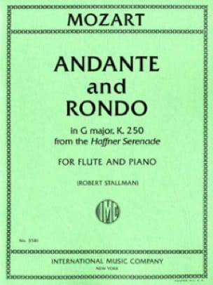 MOZART W.A. - ANDANTE Y RONDO SOL M K.250