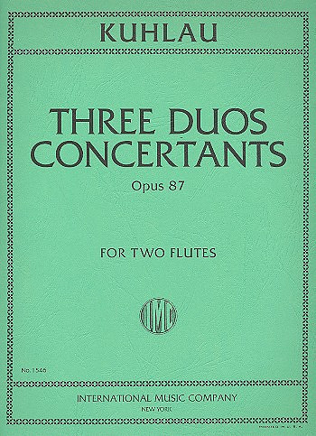 KUHLAU F. - DUOS CONCERTANTES (3) - OP.87