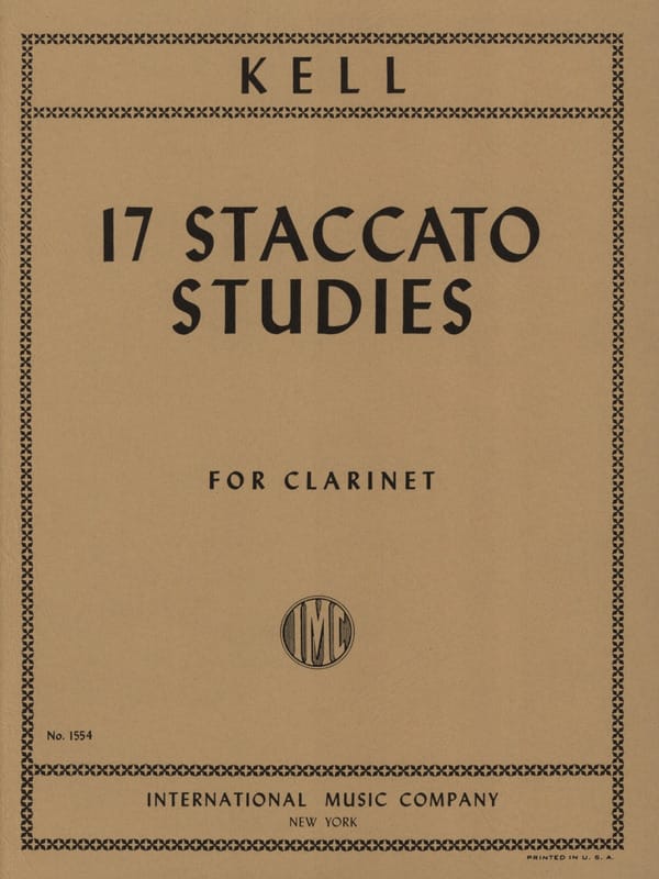 KELL R. - ESTUDIOS DE STACCATO (17) - CLARINETE -