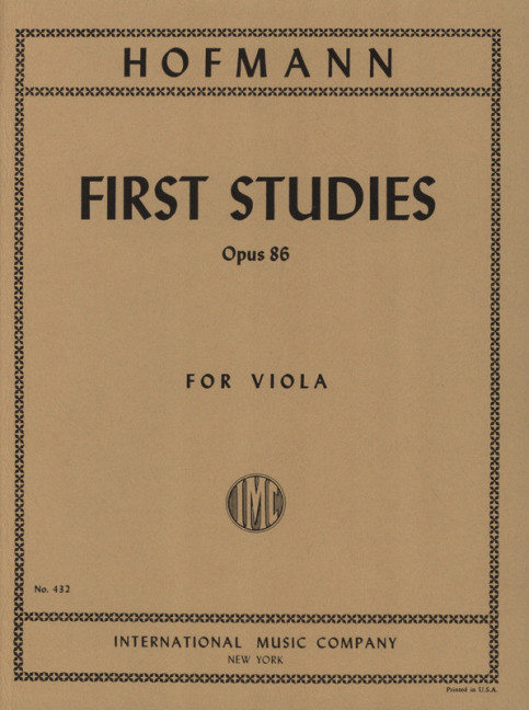 HOFMANN R. - ESTUDIOS - OP.86 VIOLA