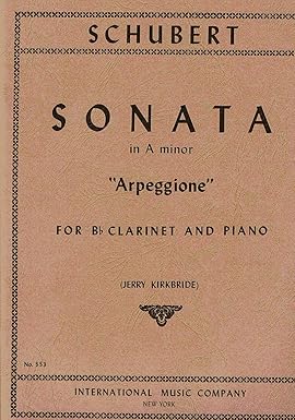 SCHUBERT F. - SONATA LA m ARPEGGIONE -