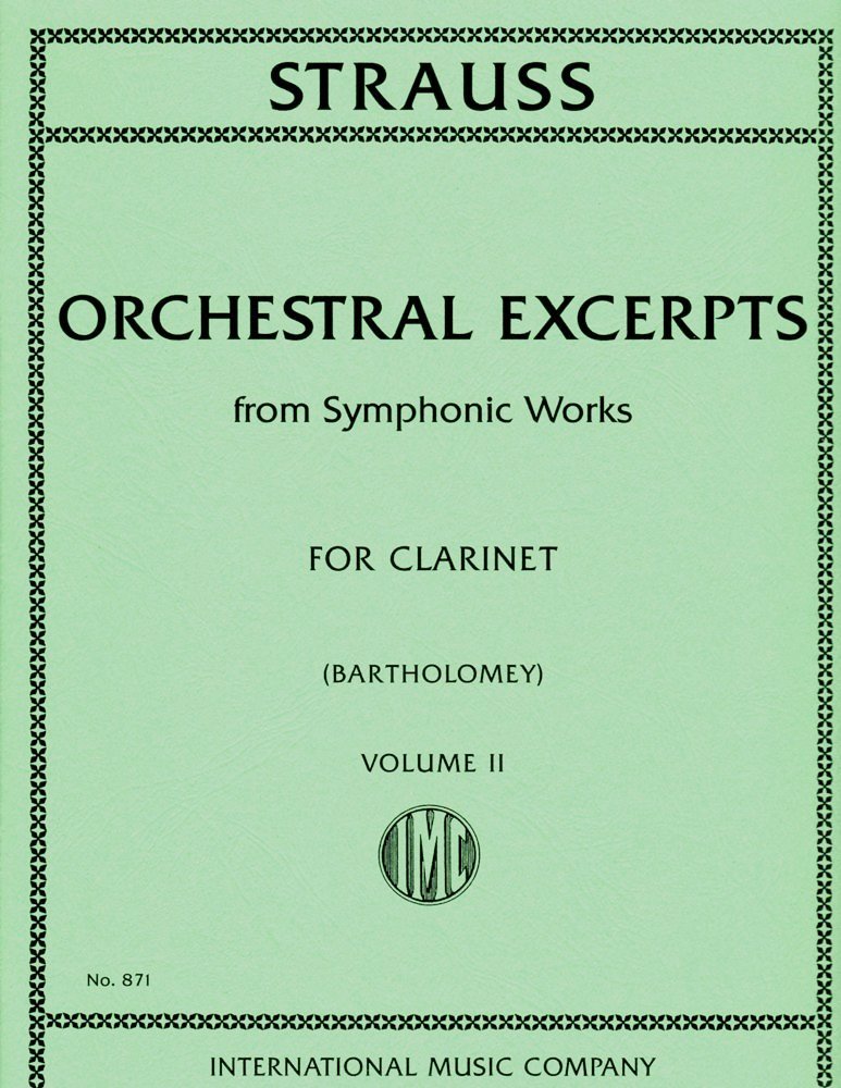 STRAUSS R. - PASAJES ORQUESTALES V.2 -CLARINETE