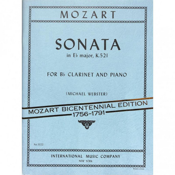 MOZART W.A. - SONATA SIb M - KV.521