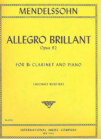 MENDELSSOHN F. - ALLEGRO BRILLANTE - OP.92