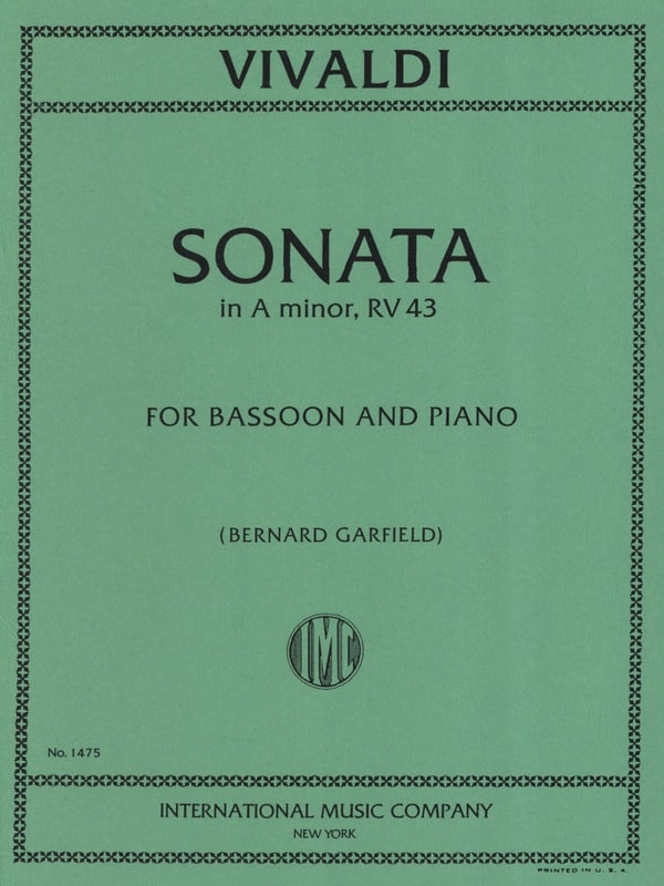 VIVALDI A. - SONATA Nº3 LA m - RV.43
