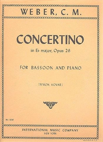 WEBER C.M. - CONCERTINO MIb M (ORIGINAL CLARINETE) - OP.26