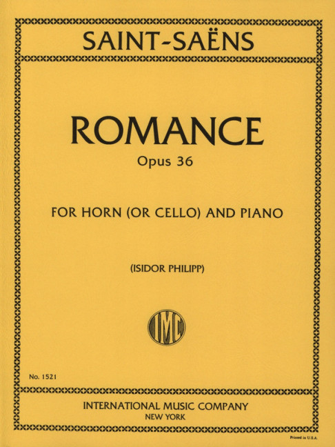 SAINT SAENS C. - ROMANZA  (TR) (o VCP) - OP.36