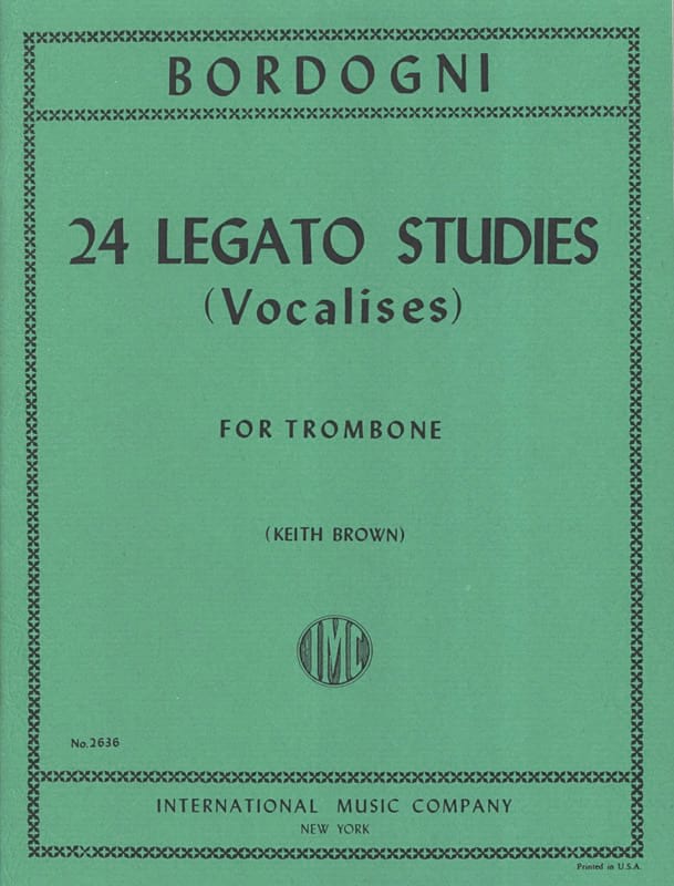 BORDOGNI M. - ESTUDIOS DE LEGATO (24) (VOCALISES) - TB