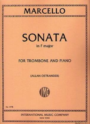 MARCELLO B. - SONATA FA M -TROMBON  Y PIANO