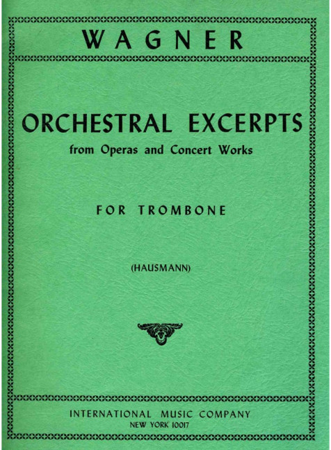 WAGNER R. - PASAJES ORQUESTALES -TROMBON