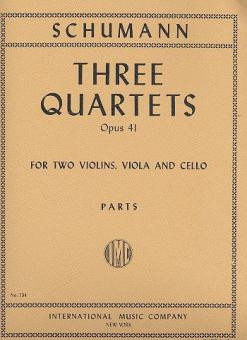 SCHUMANN R. - CUARTETOS (3) 2V/VA/VC - OP.41 PARTES SOLO
