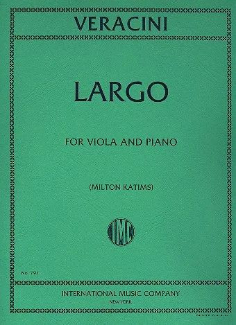 VERACINI F. - LARGO - VIOLA  Y PIANO -