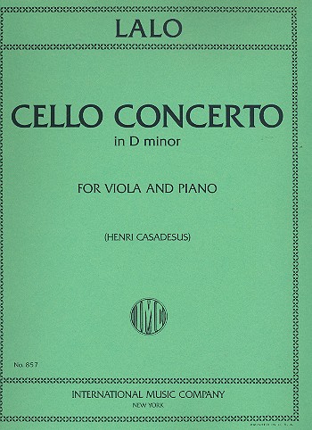 LALO E. - CONCIERTO REm ( TRANSCRITO PARA VIOLA )