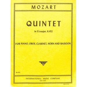 MOZART W.A. - QUINTETO MIb M (SC+PT) OB/CL/TR/FGP - KV.452
