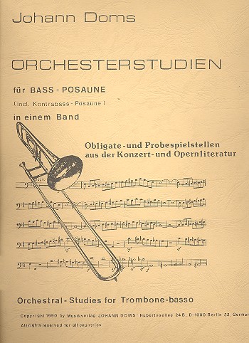 DOMS J. - ORCHESTERSTUDIEN FUR BASSPOSAUNE