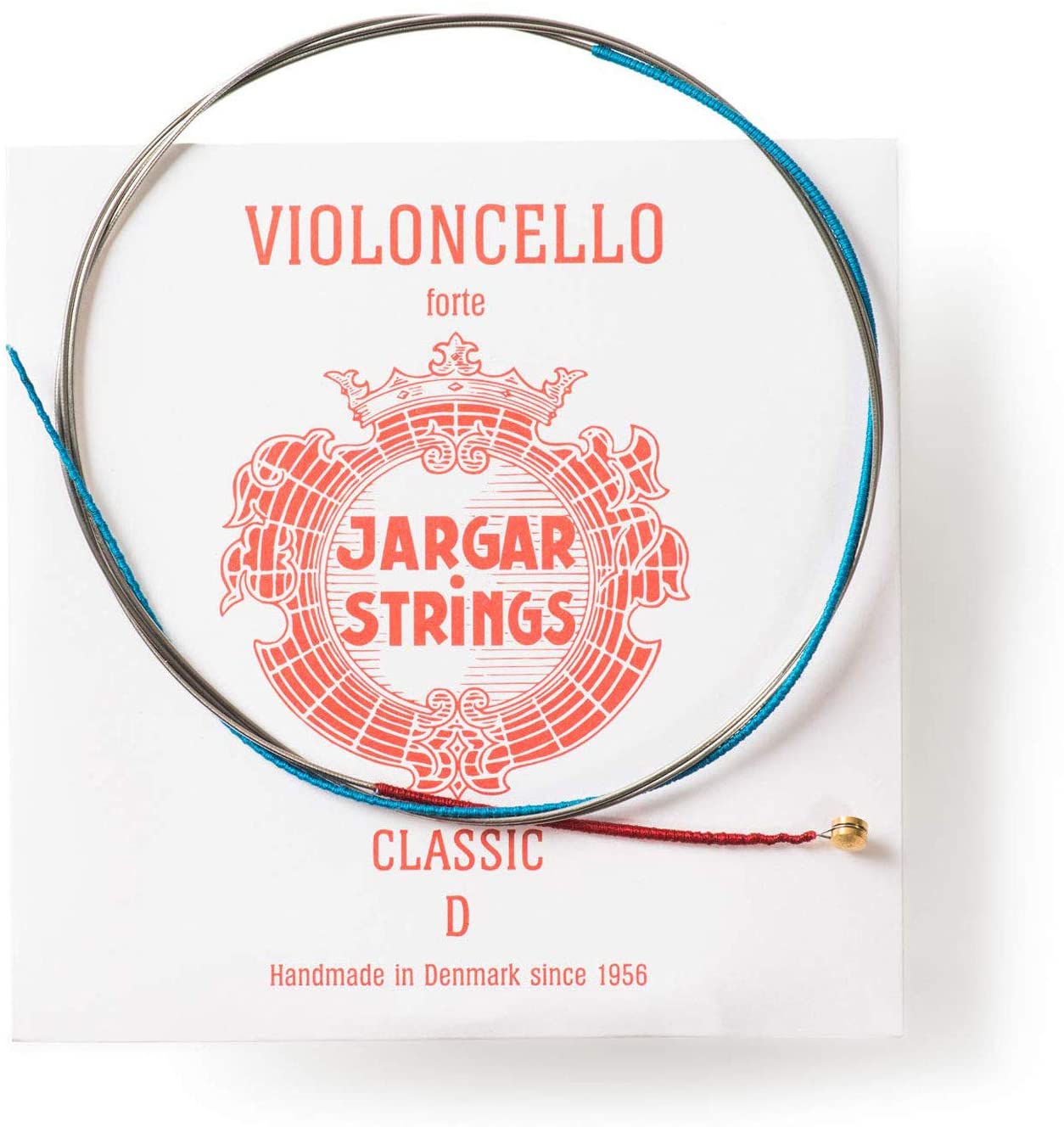 CUERDA VIOLONCHELO - JARGAR 2º RE(D) 4/4 FUERTE ROJA