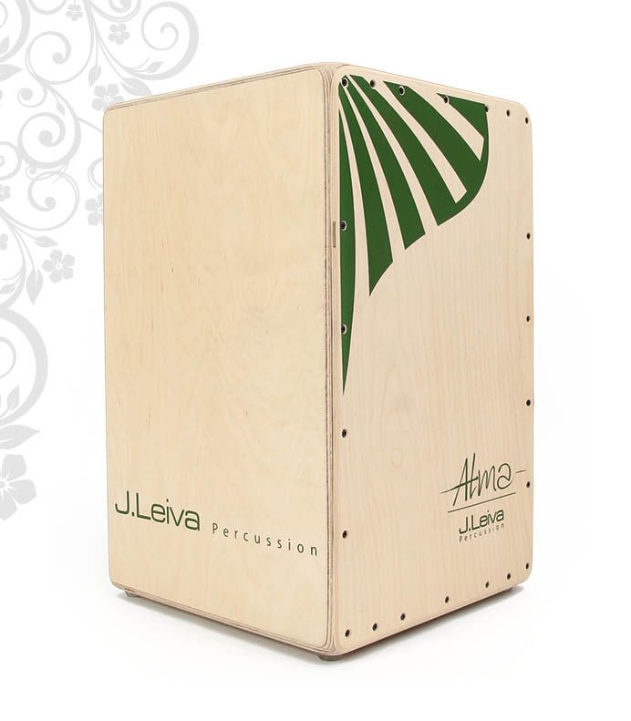 CAJON FLAMENCO - J. LEIVA MOD. ALMA NATURE (VERDE)
