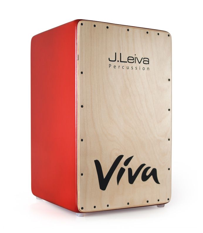 CAJON FLAMENCO - J.LEIVA MOD. VIVA RED
