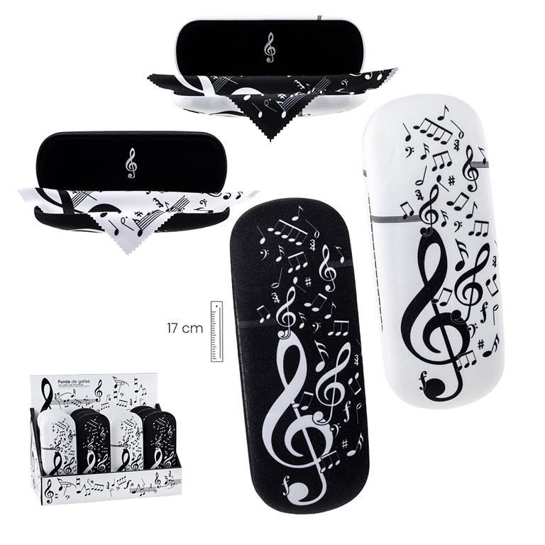 REGALO - FUNDA DE GAFAS CON PAÑO 2 COLORES BLANCA Y NEGRA