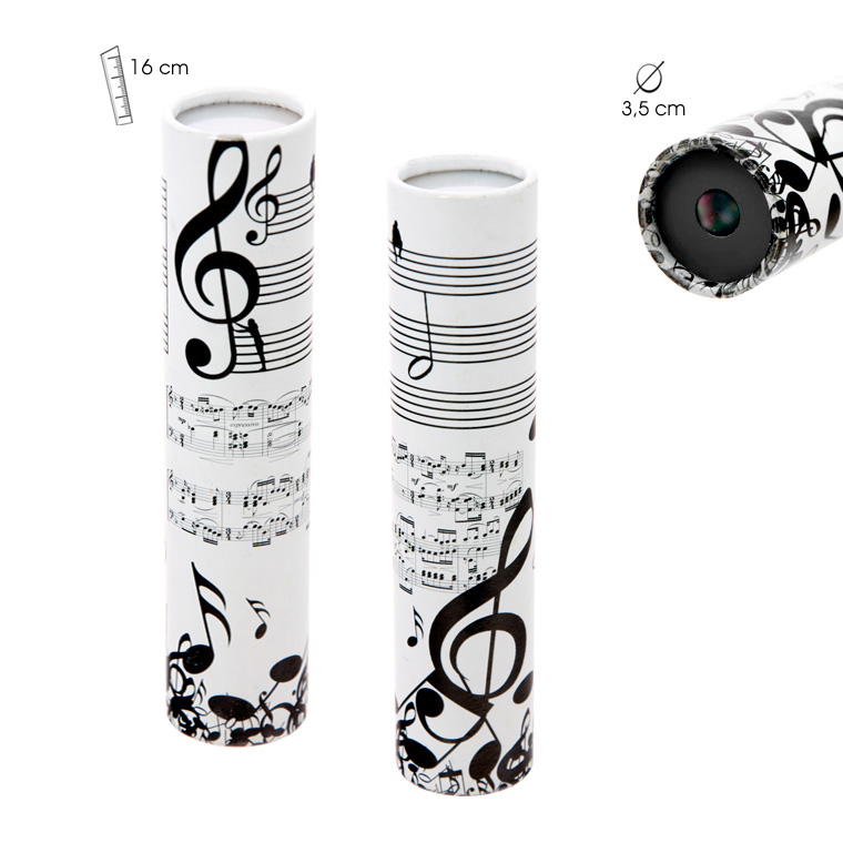 REGALO - CALEIDOSCOPIO CON MOTIVOS MUSICALES (16cm)