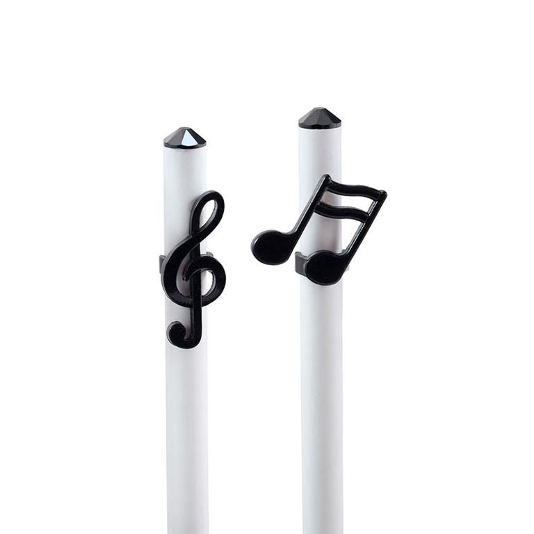 REGALO - LAPIZ BLANCO CON NOTAS NEGRAS