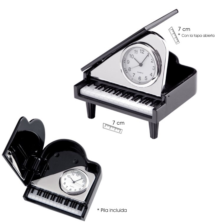 REGALO - MINIATURA PIANO CON RELOJ*DESCATALOGADO