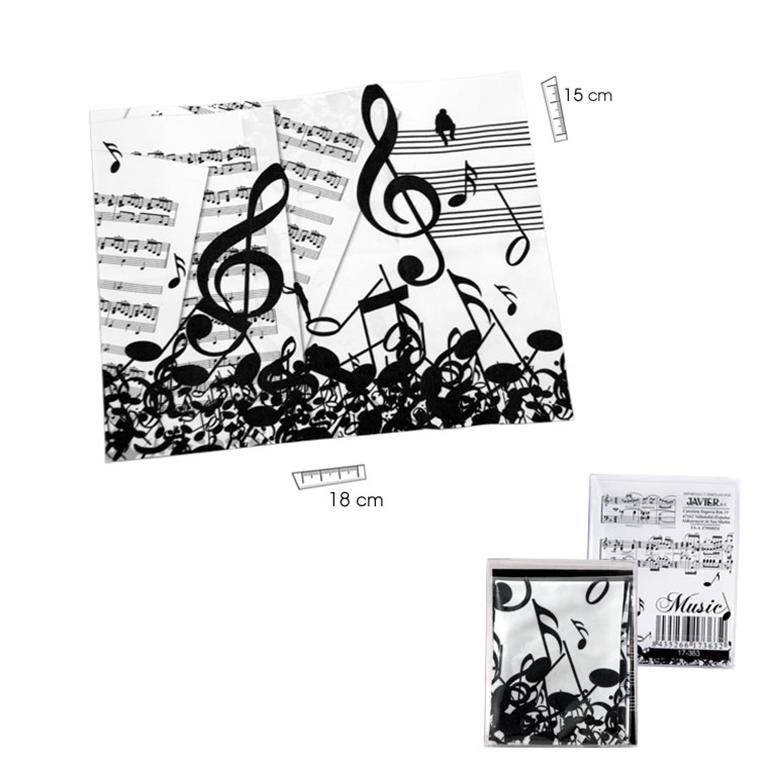 REGALO - PAÑO LIMPIA GAFAS CON MOTIVOS MUSICALES