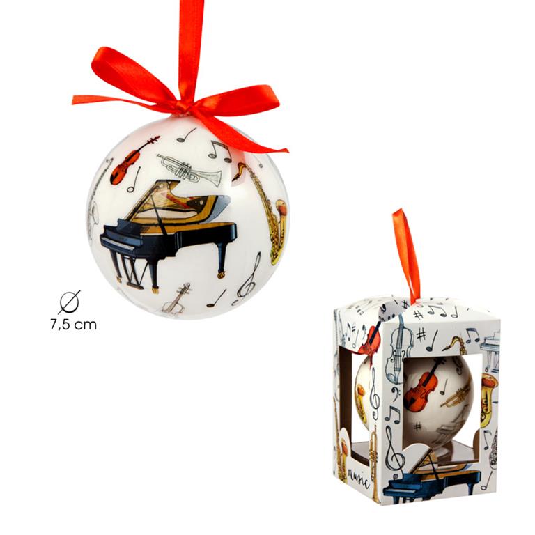 REGALO - BOLA NAVIDAD INSTRUMENTOS MUSICALES