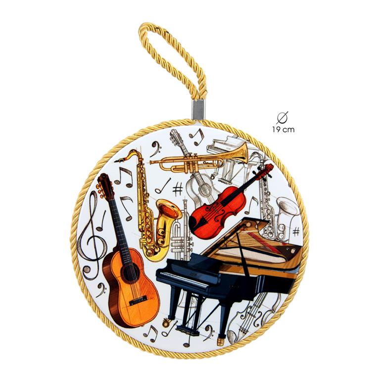 REGALO - SALVAMANTELES CERAMICA INSTRUMENTOS MUSICALES