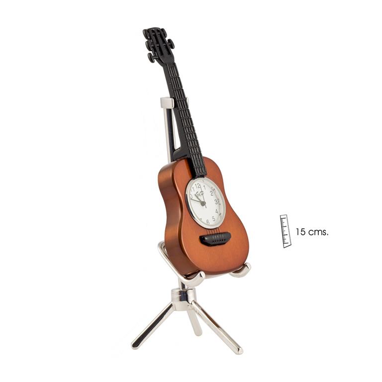 REGALO -RELOJ GUITARRA  CON SOPORTE